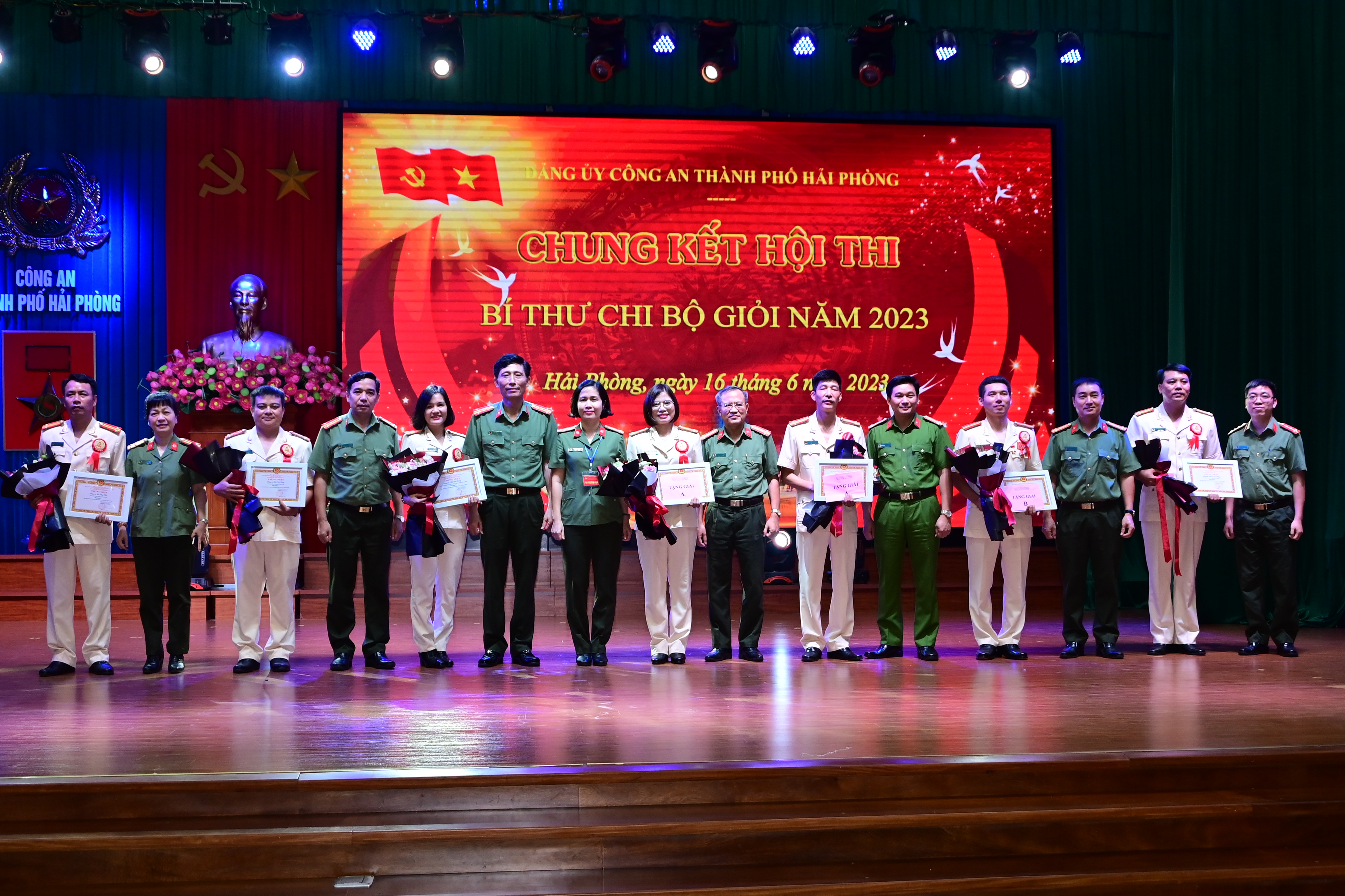 Công an thành phố tổ chức chung kết Hội thi Bí thư Chi bộ giỏi năm 2023